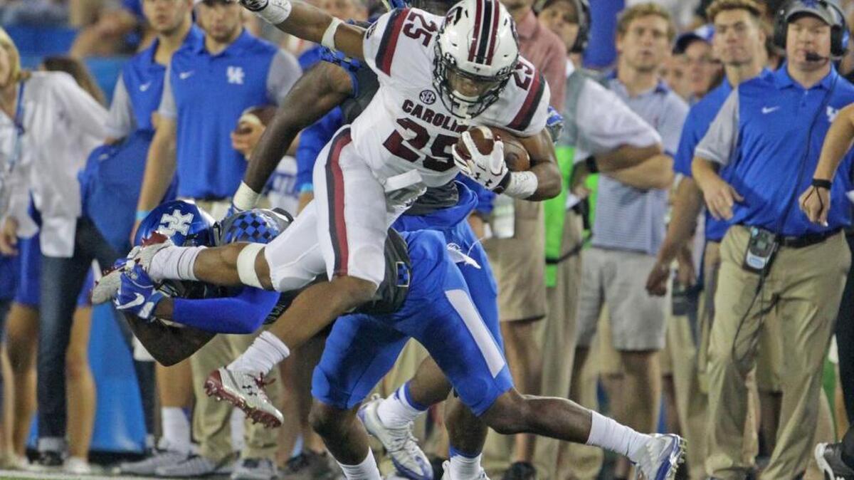 South Carolina Gamecocks running back A.J. Turner (25)