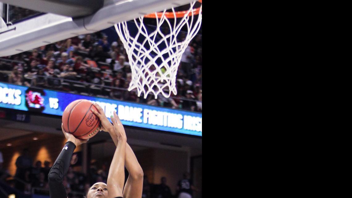 
South Carolina center Alaina Coates is having an outstanding first international tournament. 
