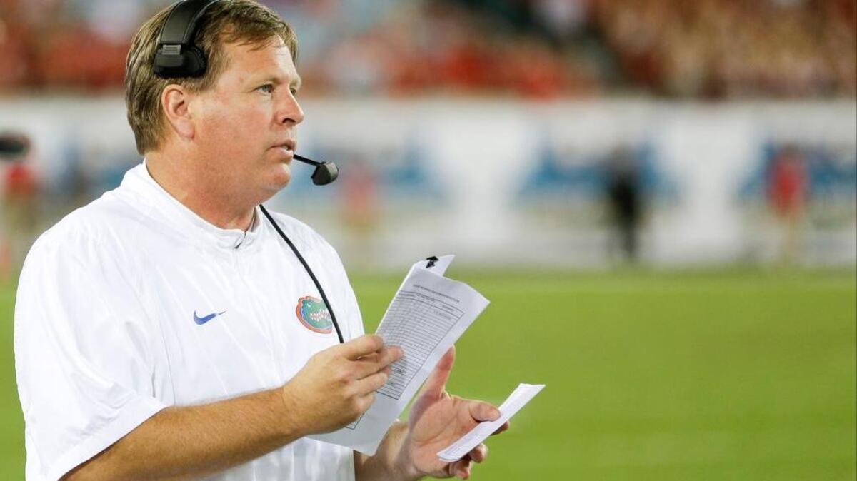 Florida head coach Jim McElwain