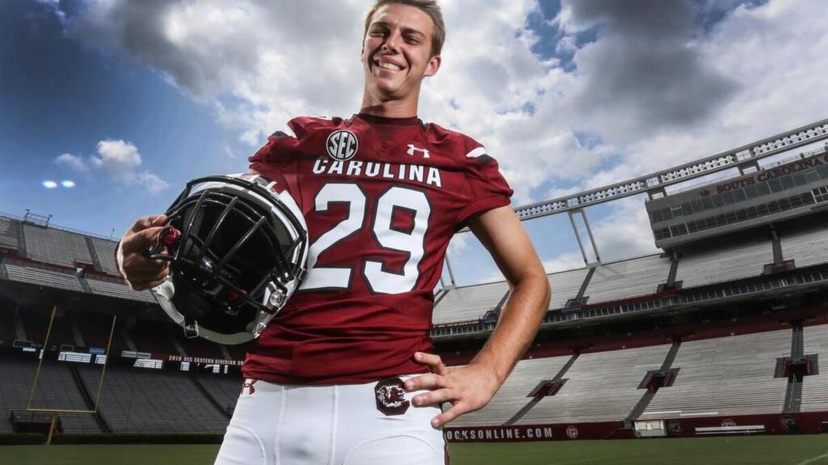
South Carolina kicker Elliott Fry
