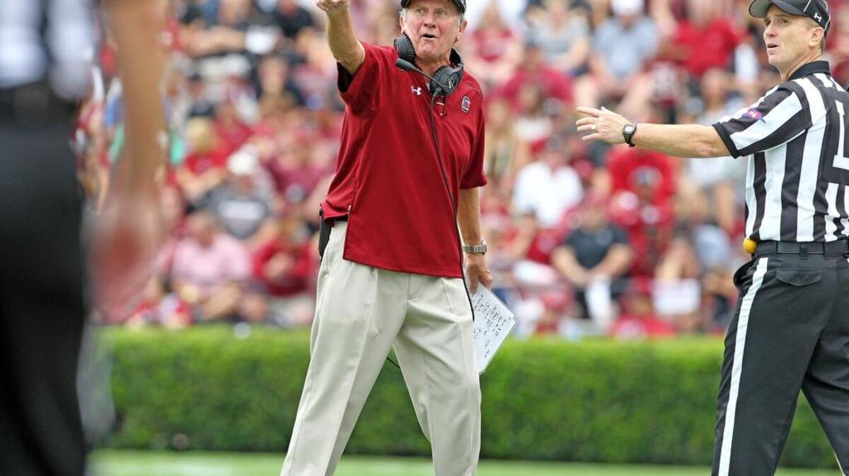 
Steve Spurrier had another “phantom call” go against him on Saturday. 
