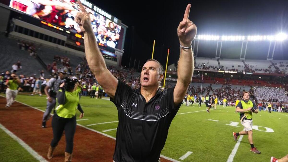 South Carolina interim head coach Shawn Elliott