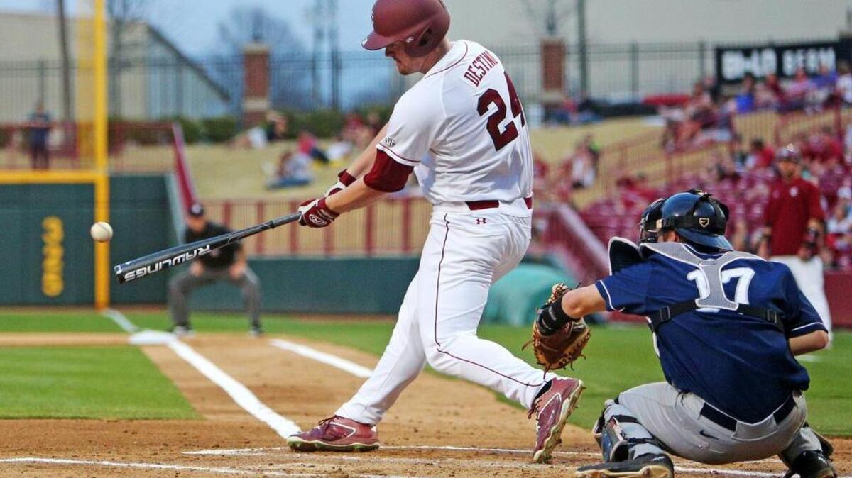 Alex Destino and South Carolina will play an exhibition game at the Lexington County Baseball Stadium next Thursday to raise money for flood victims.