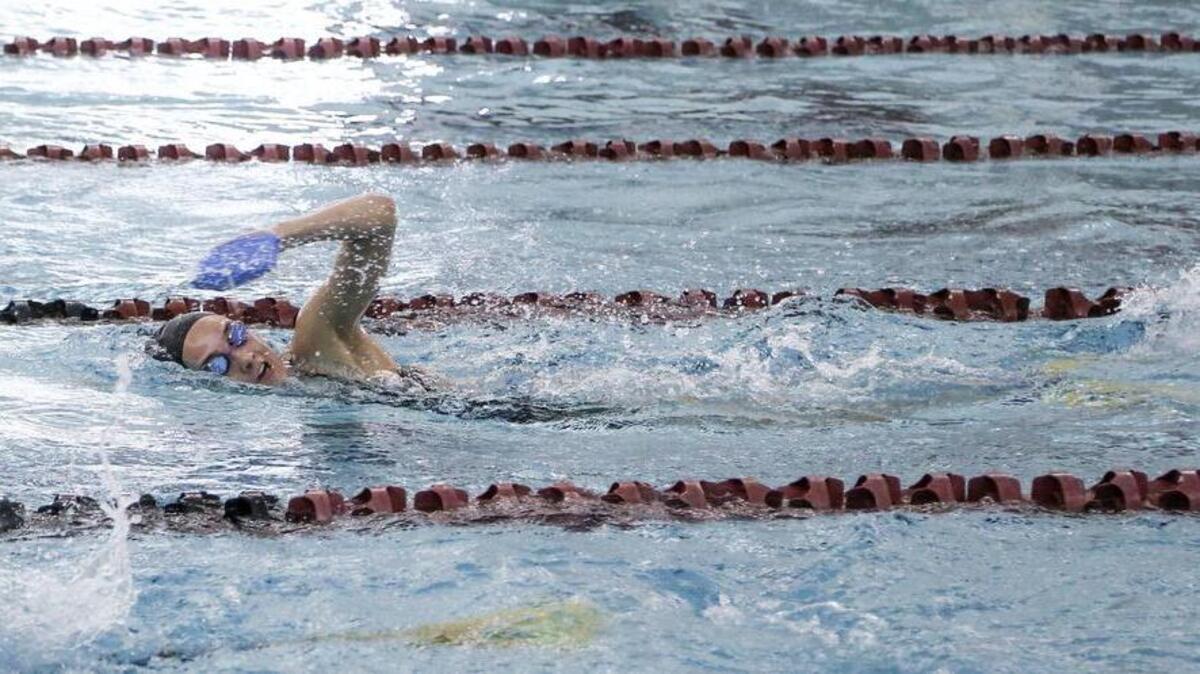 Women’s swimming and diving earned bragging rights by being the GPA leader for teams in the USC athletic department. Freshman swimmer Emma Barksdale is a part of the team.