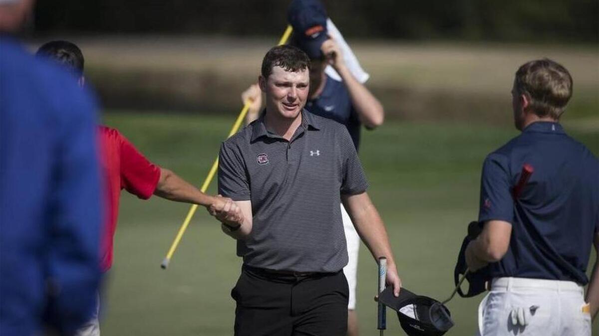Matt NeSmith and the Gamecocks held a three-stroke lead entering the final round at the 7,300-yard Dunes Golf and Beach Club over Virginia and extended their lead with a 7-under 281 for a seven-stroke win at 23-under 841.