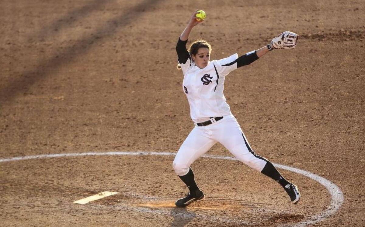 South Carolina pitcher Nickie Blue