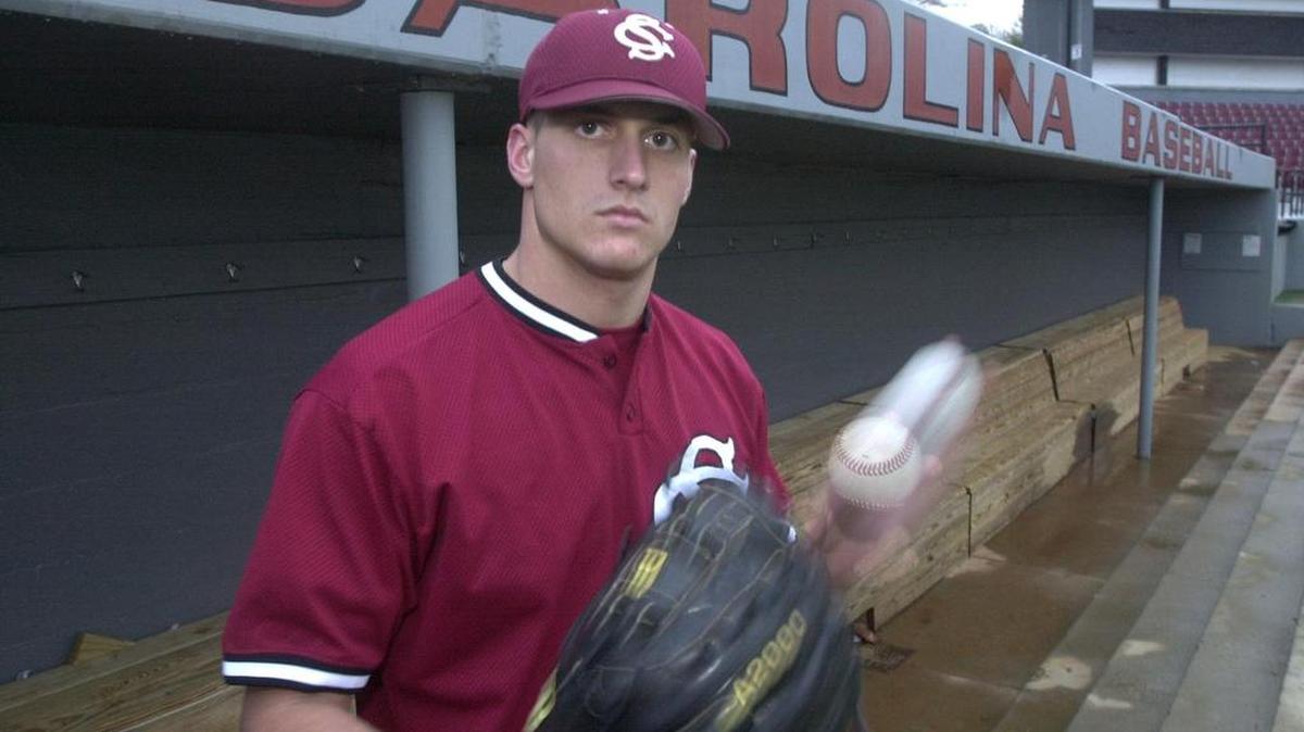 
University of South Carolina pitcher David Marchbanks in 2002
