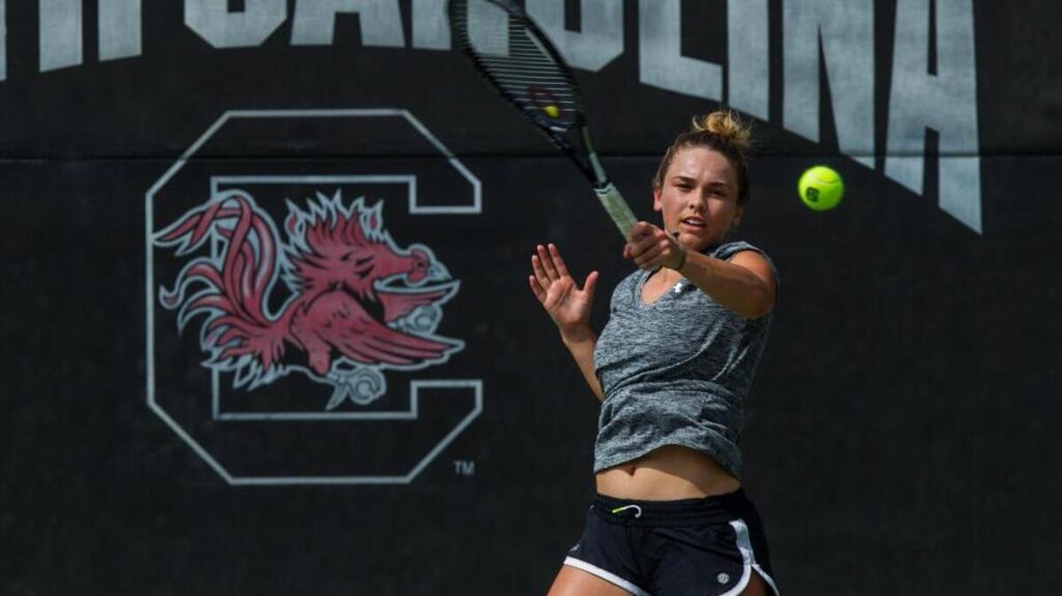 South Carolina women’s tennis freshman Paige Cline
