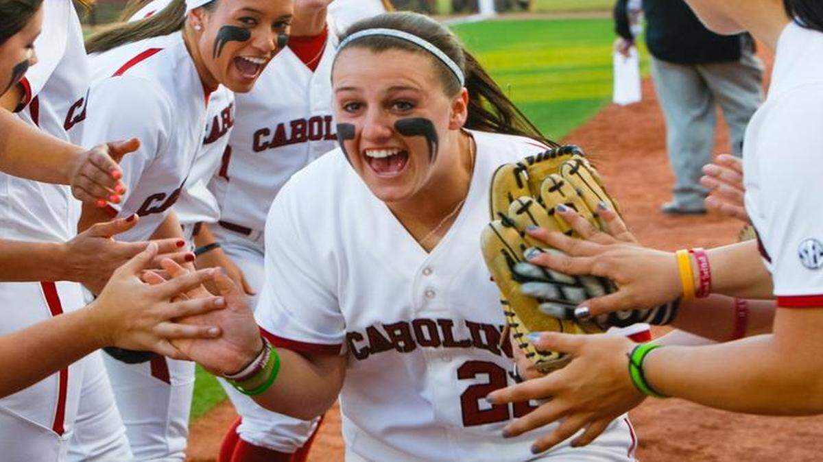 
South Carolina outfielder Alaynie Page (22)
