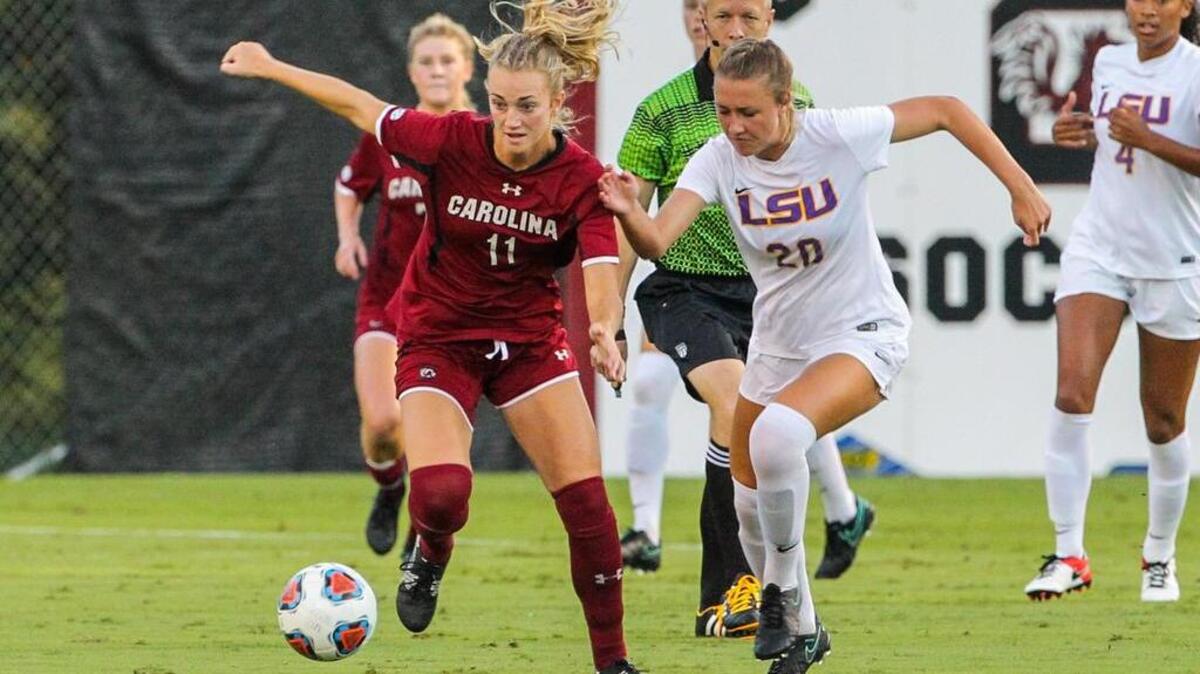 South Carolina's Chelsea Drennan (11) during the game against LSU at Stone Stadium.