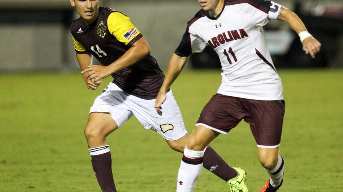USC’s Danny Deakin and the Gamecocks host Mercer in the first round of the NCAA Tournament on Thursday.