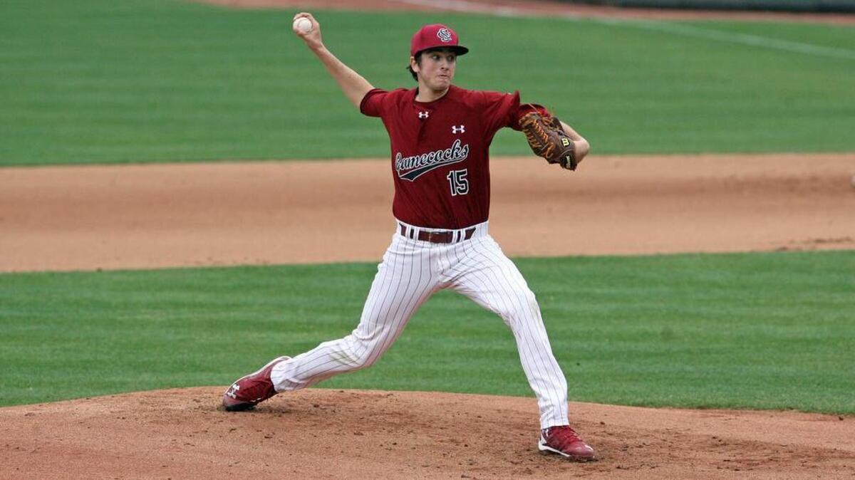 South Carolina freshman pitcher Adam Hill