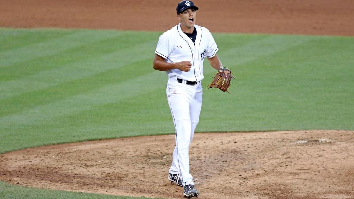 South Carolina closer Tyler Johnson was named the Most Outstanding Player of the Columbia Regional after going 2-0 with a 0.87 ERA.
