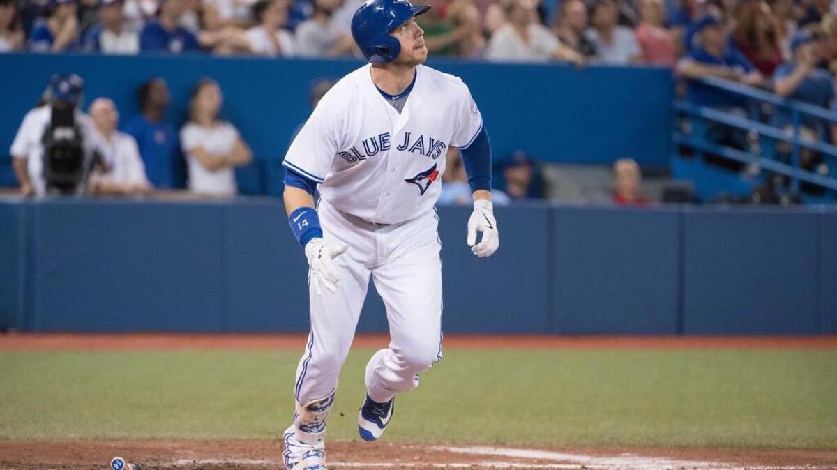 Toronto Blue Jays first baseman Justin Smoak (14)