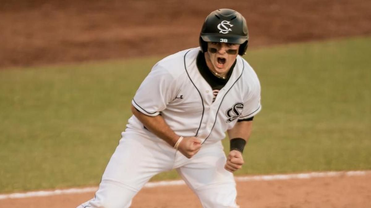 South Carolina catcher Hunter Taylor (38)