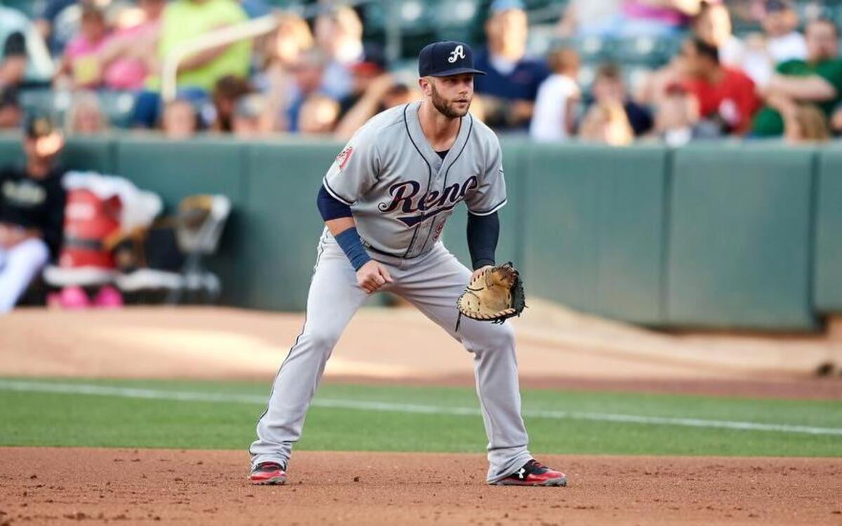 Christian Walker (9) of the Reno Aces