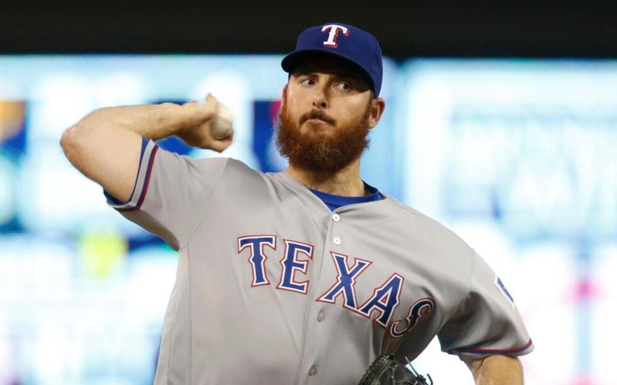 Former South Carolina star Sam Dyson has 17 saves for the Rangers this season.