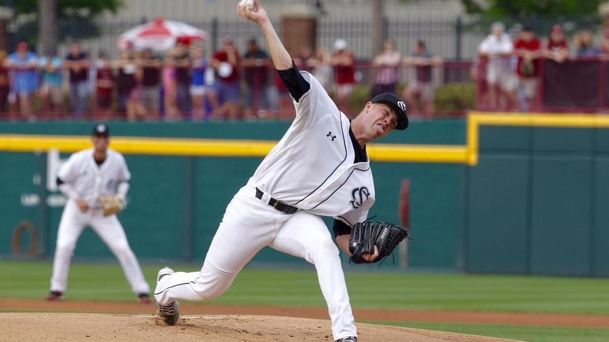 Braden Webb pitches against Florida on Saturday.