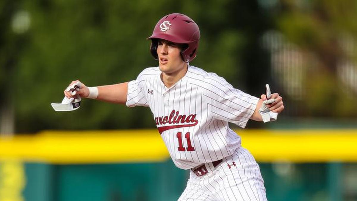 South Carolina Gamecocks outfielder Caleb Denny (11)