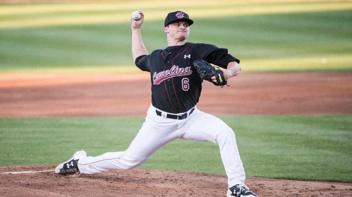 South Carolina starting pitcher Clarke Schmidt
