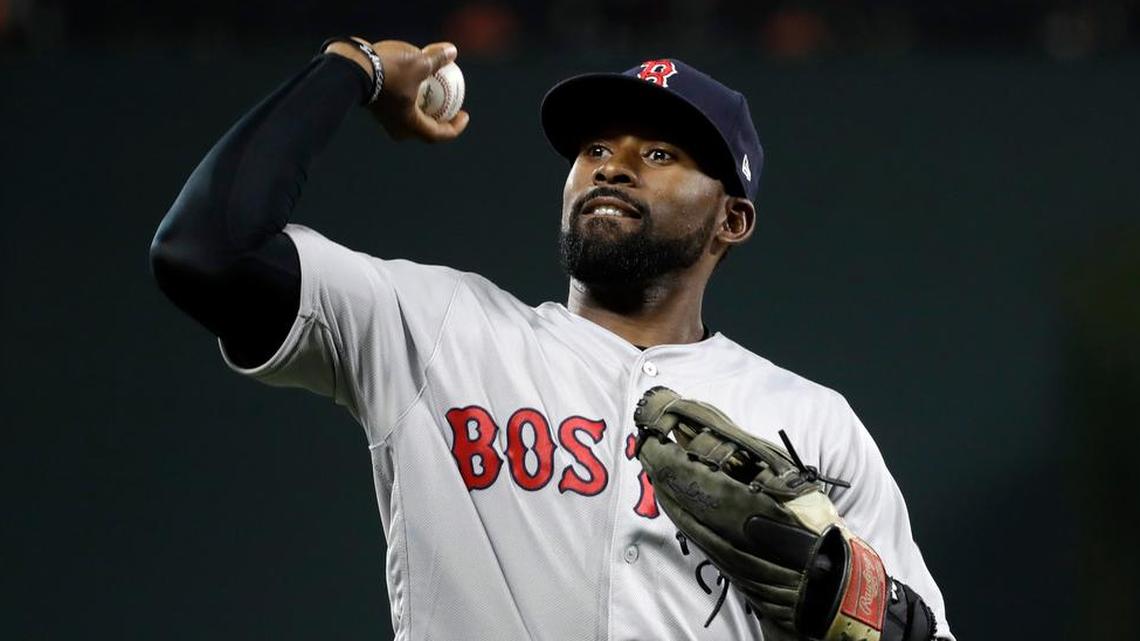 Boston Red Sox center fielder Jackie Bradley Jr. has been the subject of much offseason trade talk.