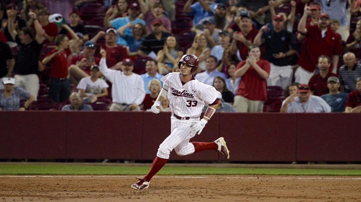 South Carolina catcher Chris Cullen had a solo home run in the 5th inning Friday night vs. Florida.