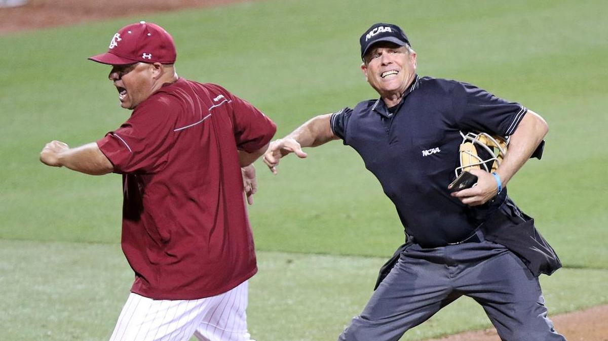 Chad Holbrook was ejected in the 7th inning