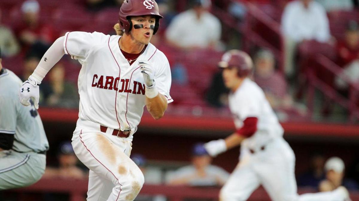 South Carolina's LT Tolbert drove in three runs on Tuesday.