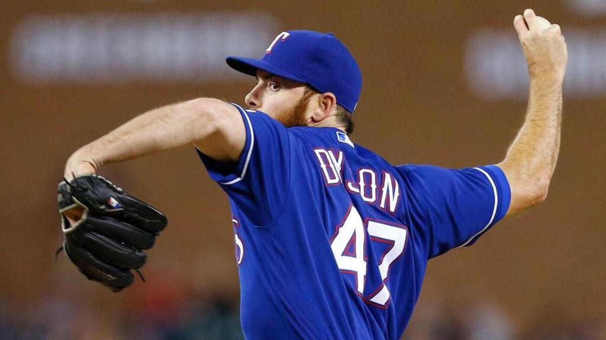 Texas Rangers relief pitcher Sam Dyson
