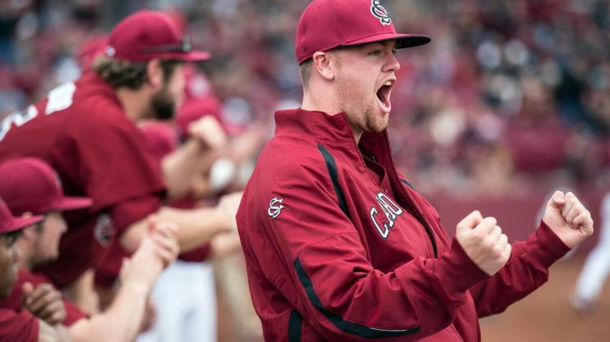South Carolina pitcher Braden Webb had 14 strikeouts Friday.