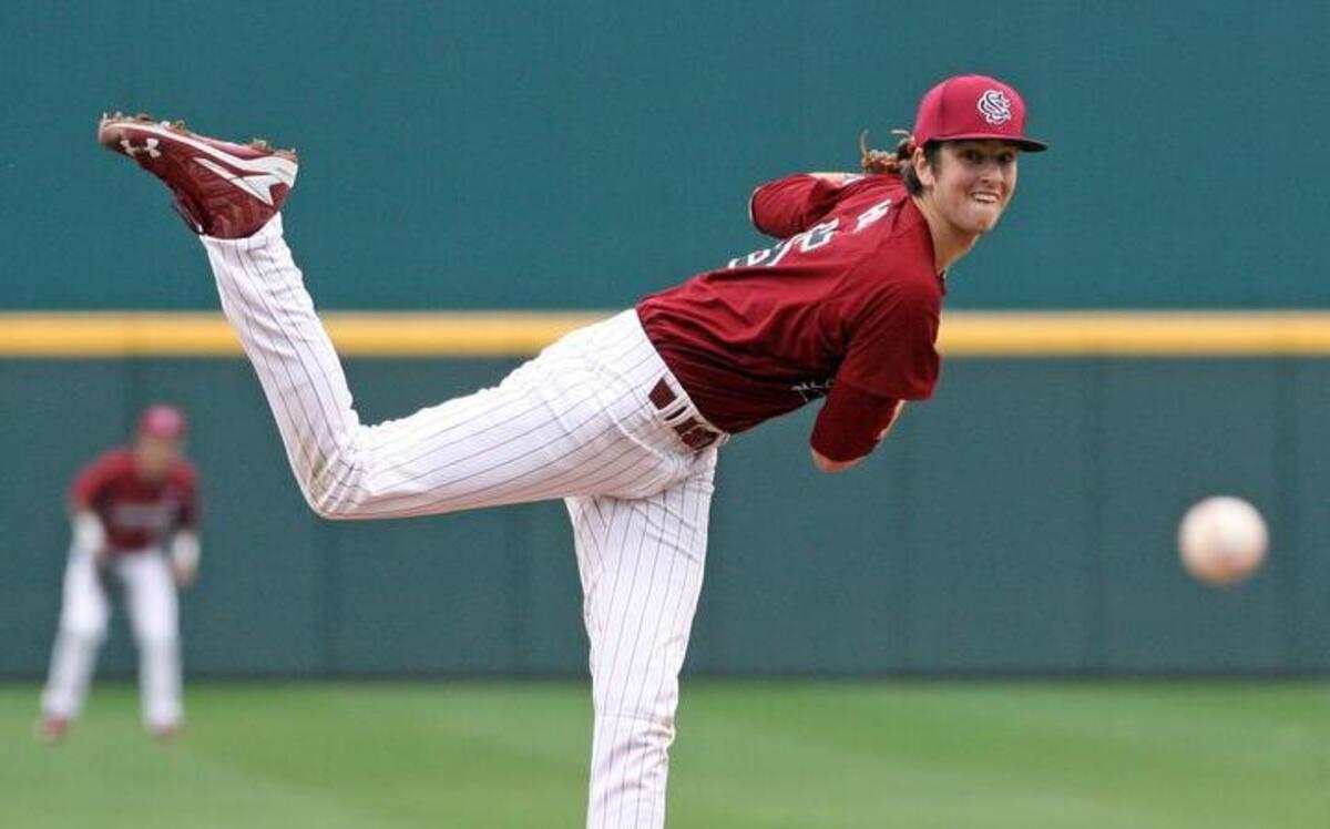 South Carolina freshman pitcher Adam Hill