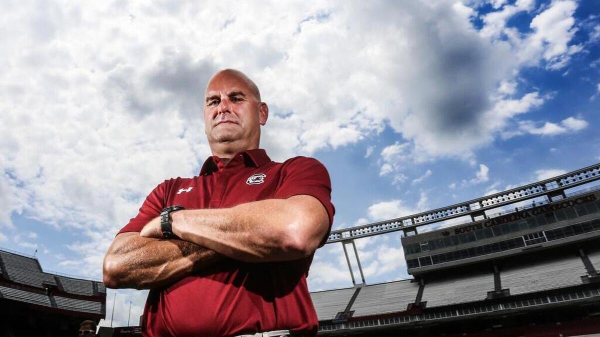 
South Carolina co-defensive coordinator Jon Hoke
