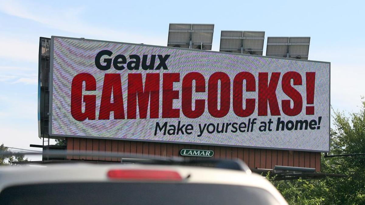 
Digital billboards supporting the Gamecocks are popping up around Baton Rouge, La.
