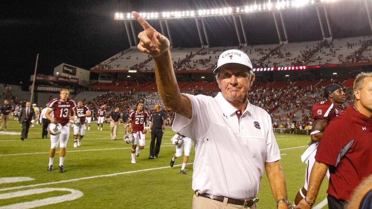 
Steve Spurrier after his 200th win as a college coach.

