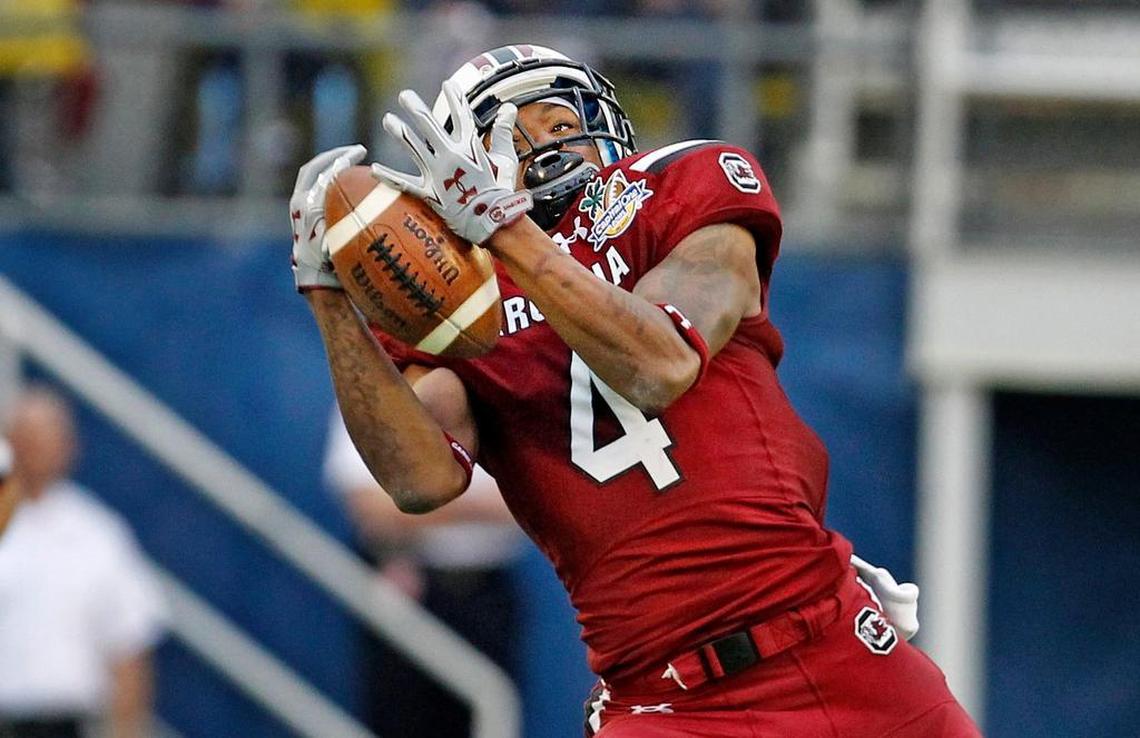 Shaq Roland finished three seasons with the Gamecocks with 56 catches for 891 yards and 10 touchdowns. He had 26 catches for 356 yards in 2014.