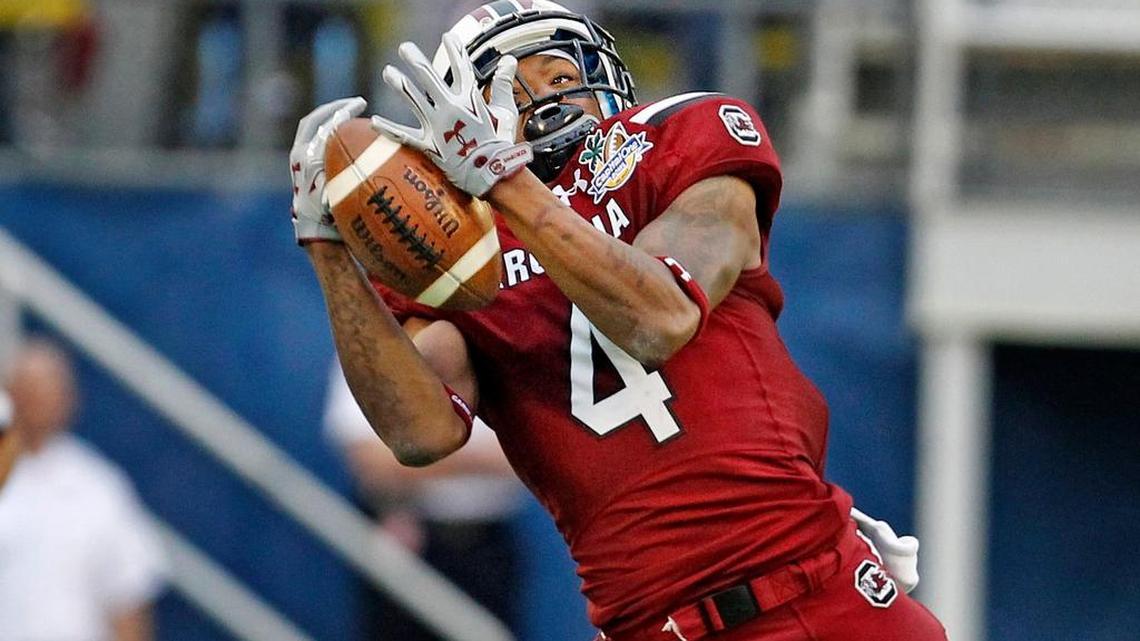 Shaq Roland finished three seasons with the Gamecocks with 56 catches for 891 yards and 10 touchdowns. He had 26 catches for 356 yards in 2014.