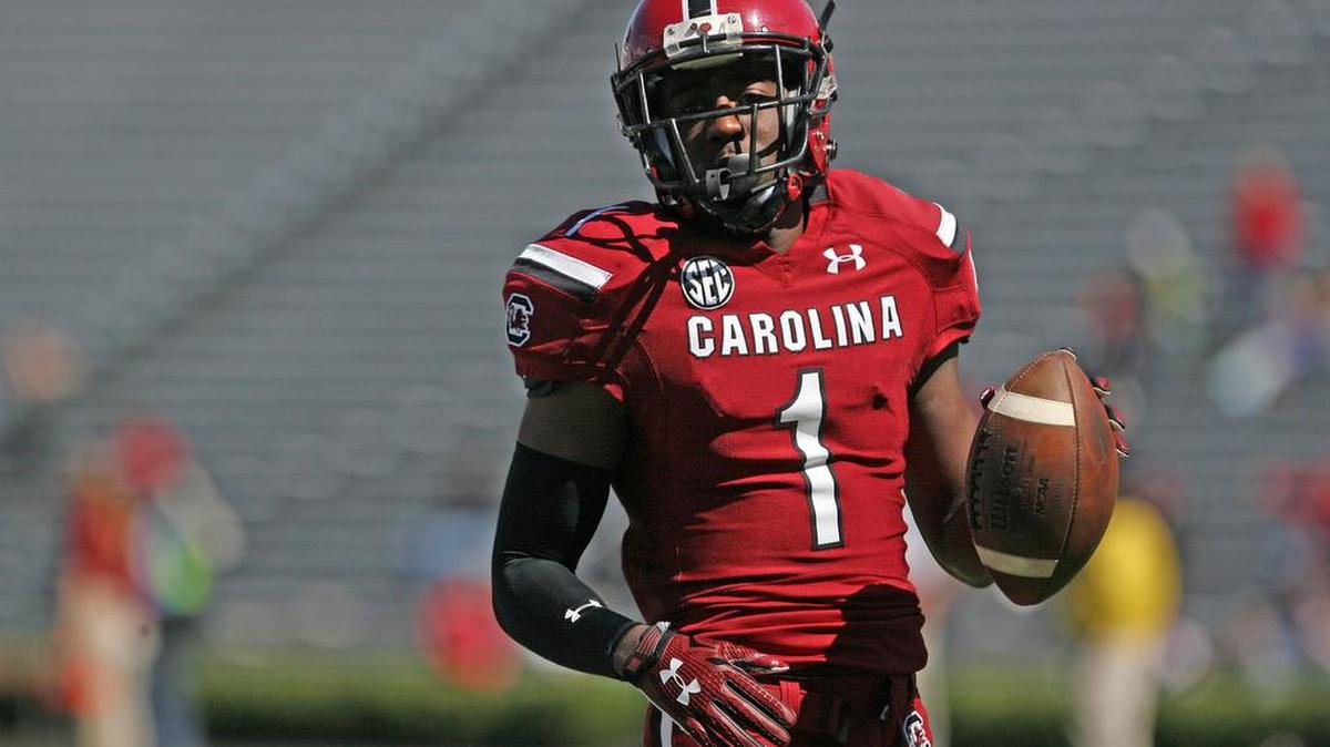 South Carolina cornerback Rico McWilliams at the Garnet and Black Spring Game at Williams-Brice Stadium.