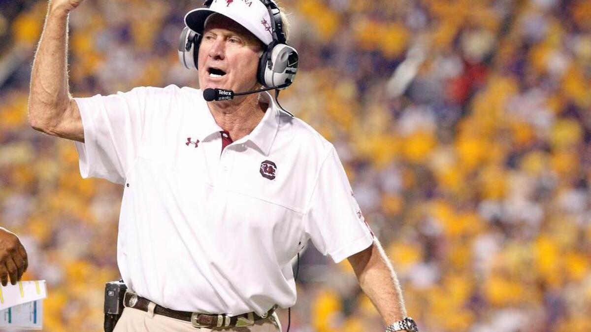 
South Carolina head coach Steve Spurrier
