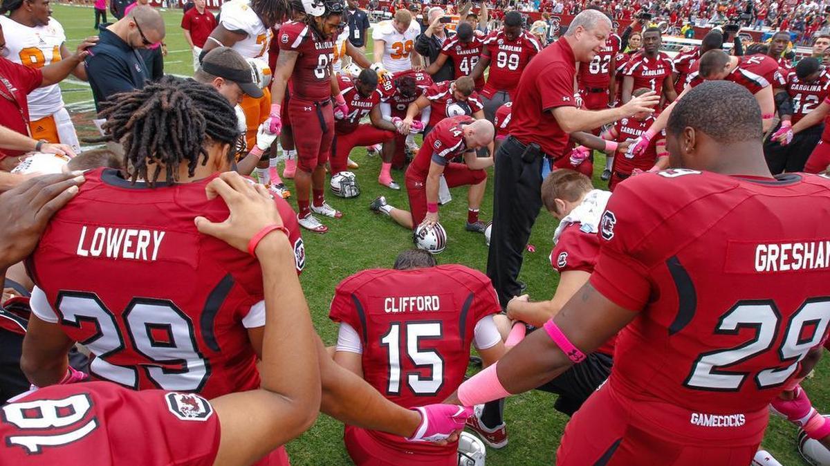 South Carolina team chaplain Adrian Despres