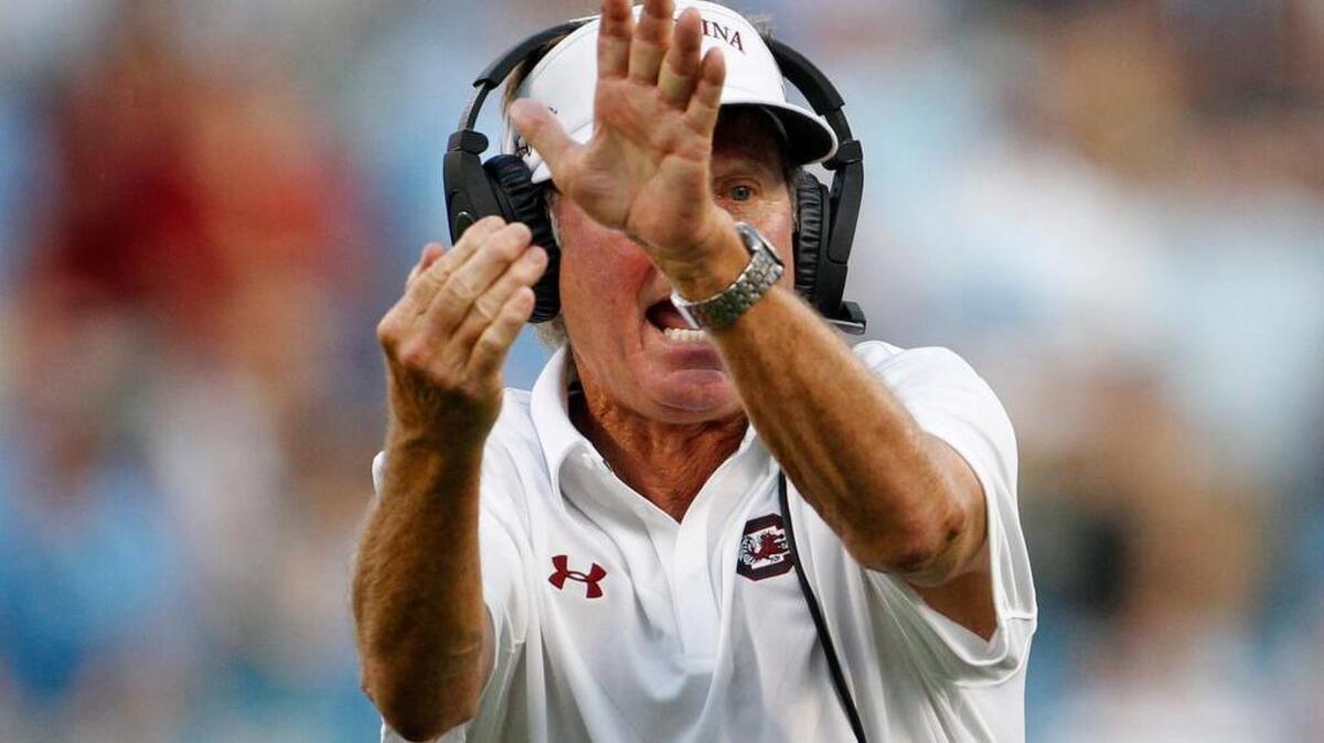 
South Carolina head coach Steve Spurrier 
