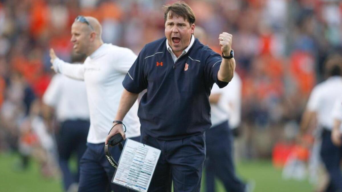 Auburn Tigers defensive coordinator Will Muschamp