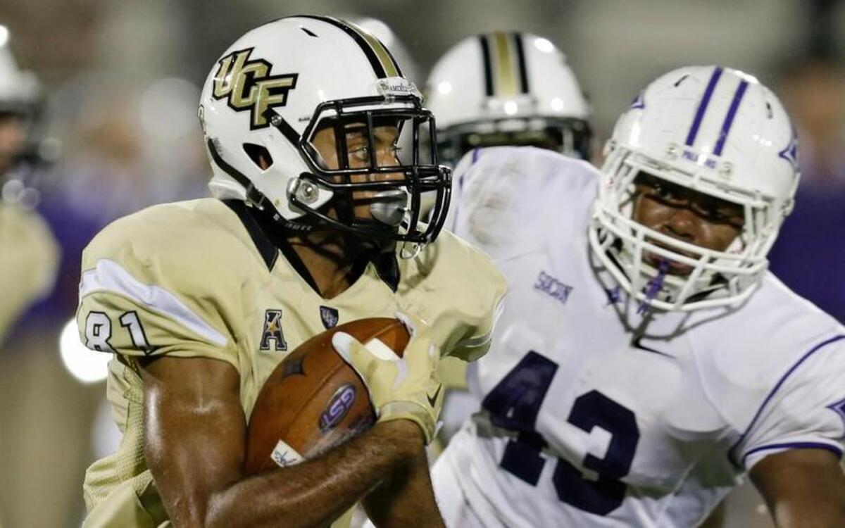 
Central Florida wide receiver Chris Johnson (81) 
