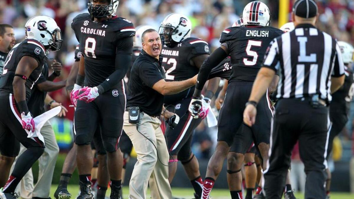 South Carolina interim head coach Shawn Elliott
