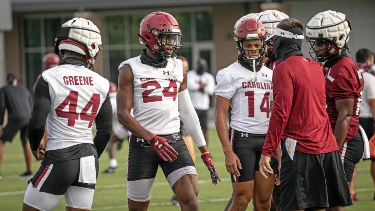 South Carolina’s Israel Mukuamu (24) during the Gamecocks’ Aug. 18 football practice.