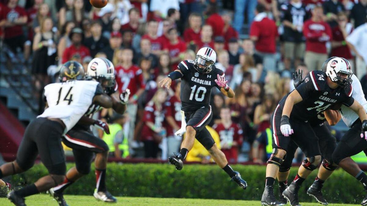 South Carolina Gamecocks quarterback Perry Orth