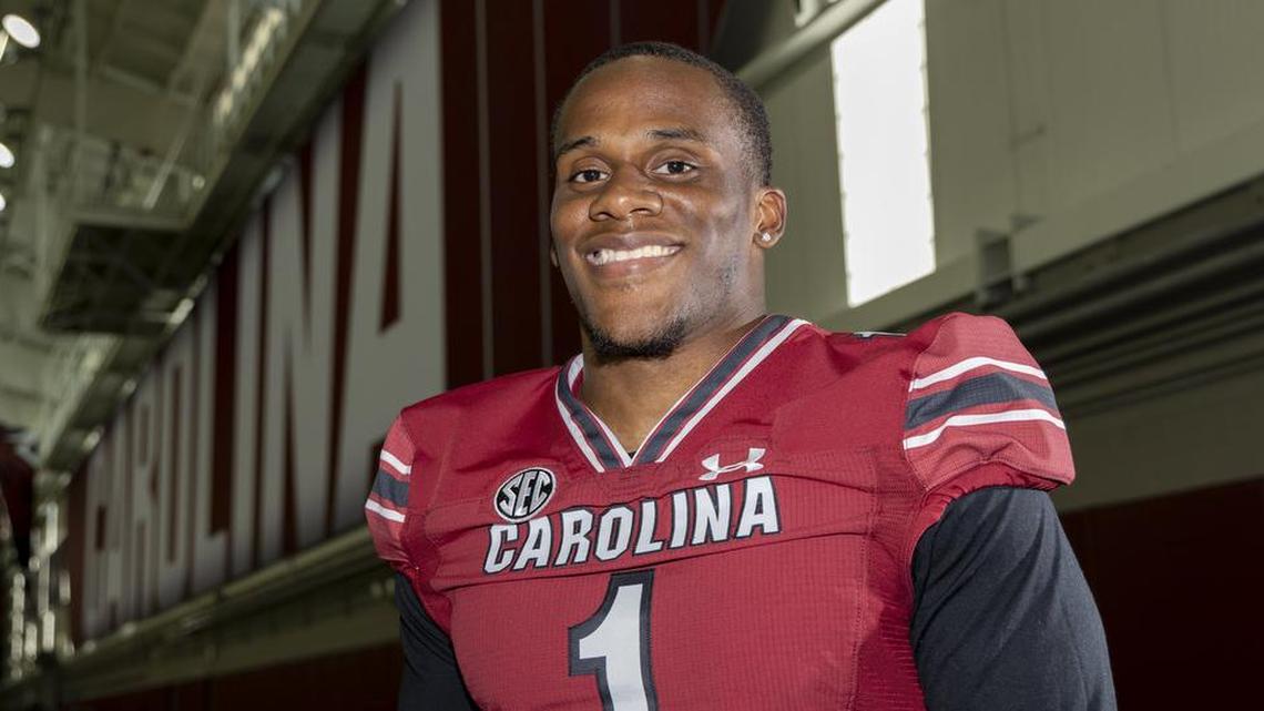 MarShawn Lloyd during team media day on Thursday, Aug. 4, 2022 in the University of South Carolina Jerri and Steve Spurrier Indoor Practice Facility.