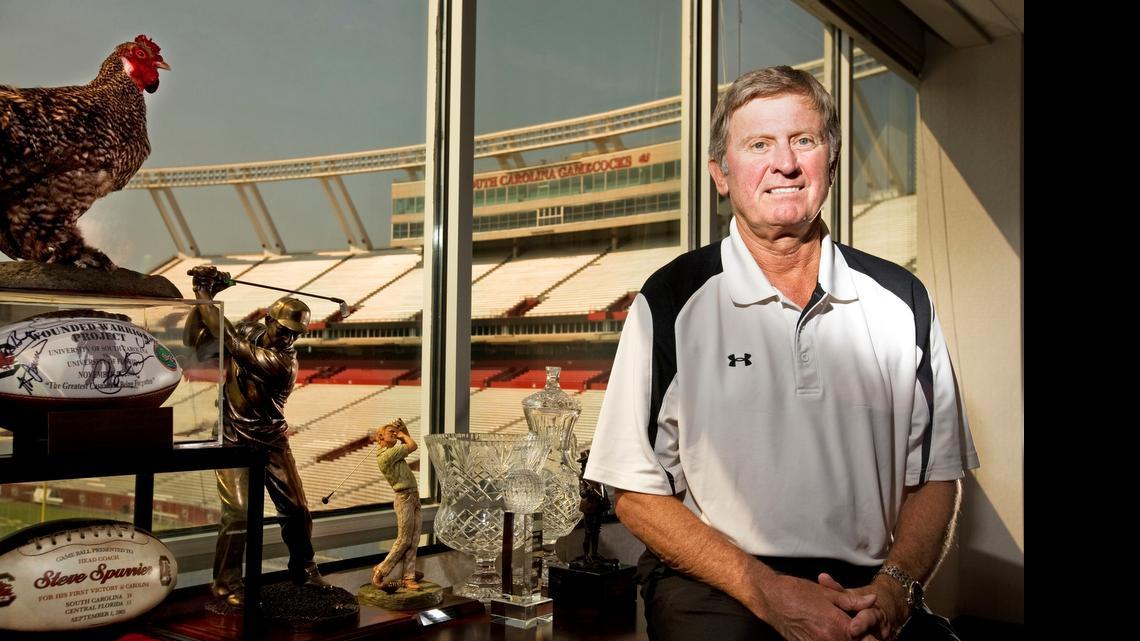
South Carolina football coach Steve Spurrier
