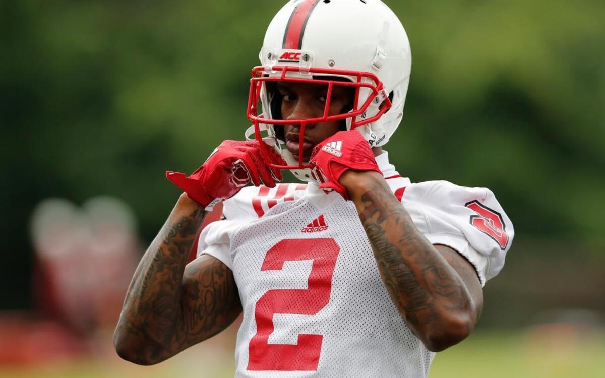 N.C. State cornerback Mike Stevens (2)