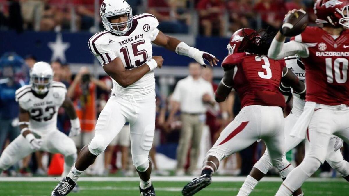 South Carolina will have to slow down Texas A&M star Myles Garrett on Saturday.
