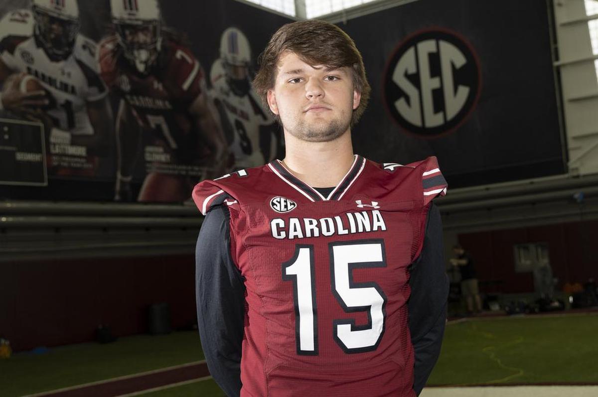Tanner Bailey during the team’s preseason media day.